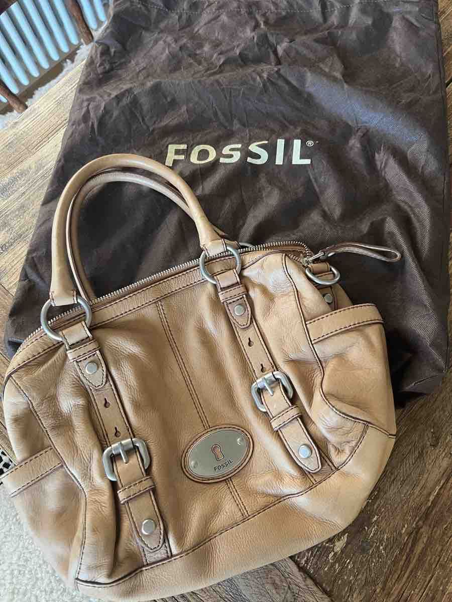 Fossil Taschen für Damen: Fossil Handtasche Damen Leder hellbraun – Neu (gemäss Beschreibung) aus Lausen von Mysli1 7