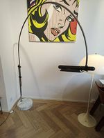 Vintage Bogenlampe Marmorfuss verstellbar 70s