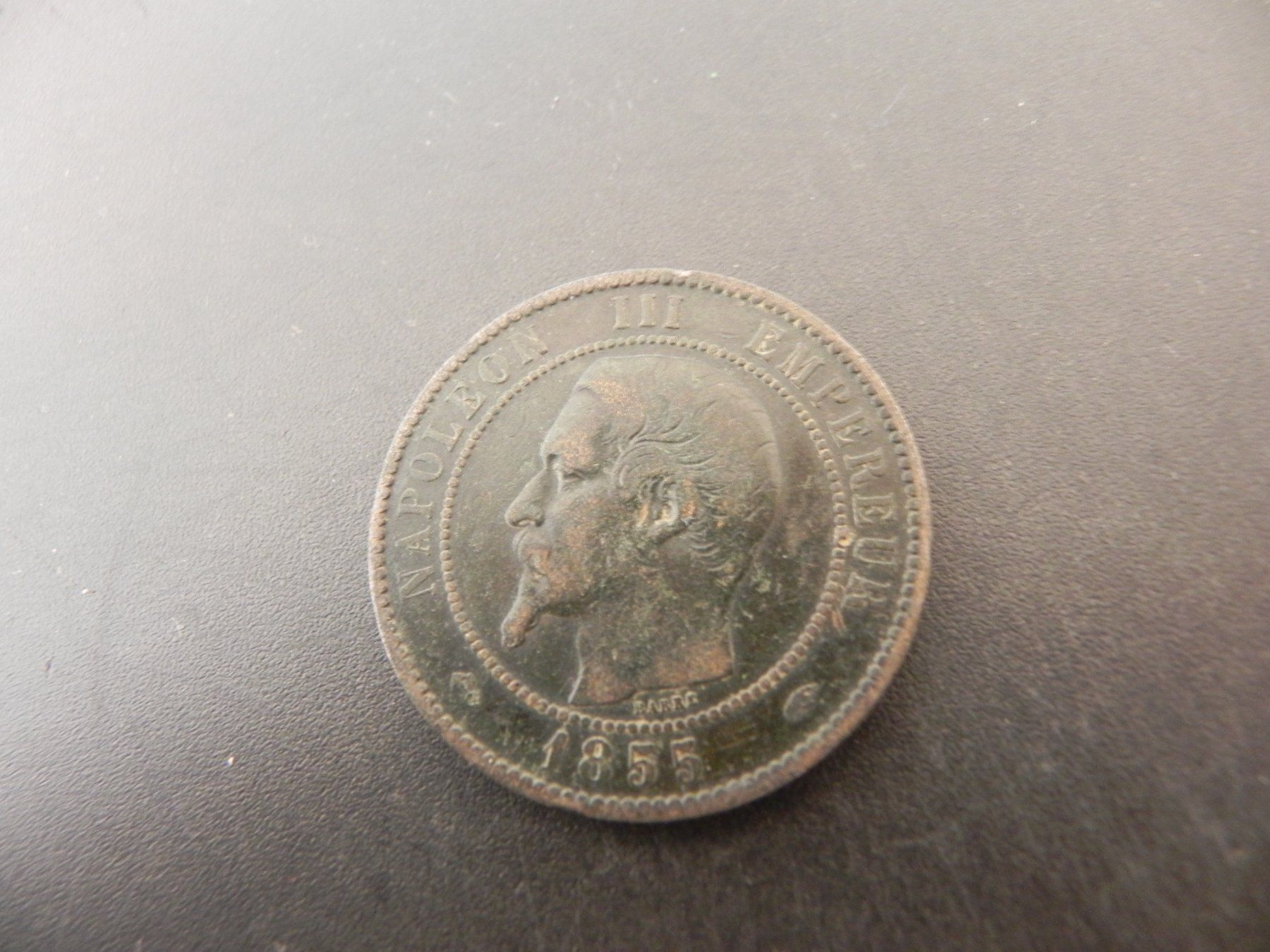 Tutti le monete: France 10 Centimes 1855 A – Usato da Biel/Bienne venduto da Gogolozi