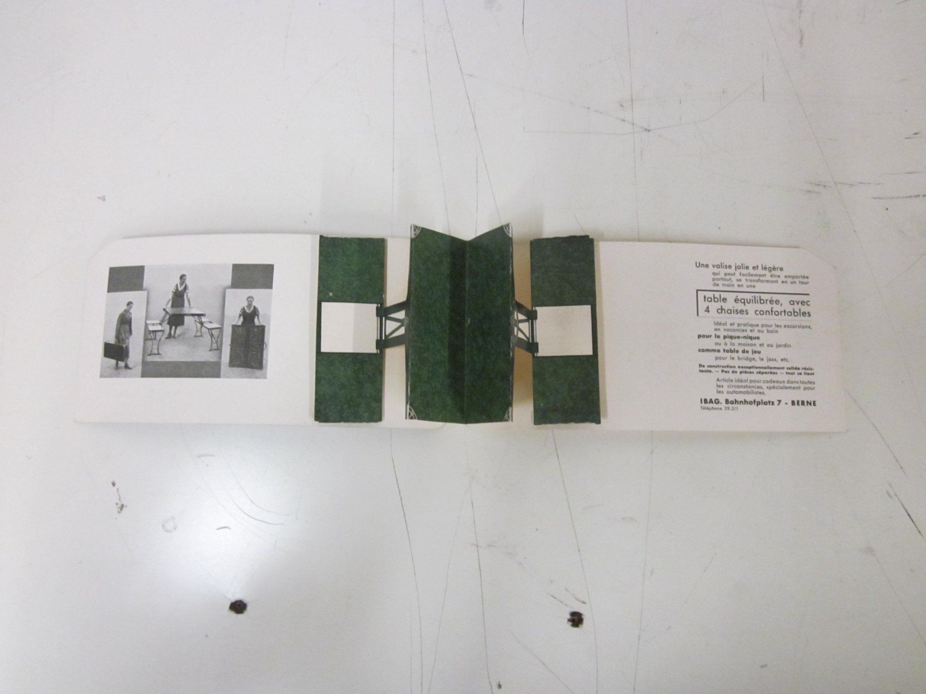 Documenti: IBAG Table Bern Antik Prosket Prospectus 1940 – Usato da Grand-lancy venduto da kohler333 1