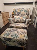 Ohrensessel mit Hocker (IKEA)