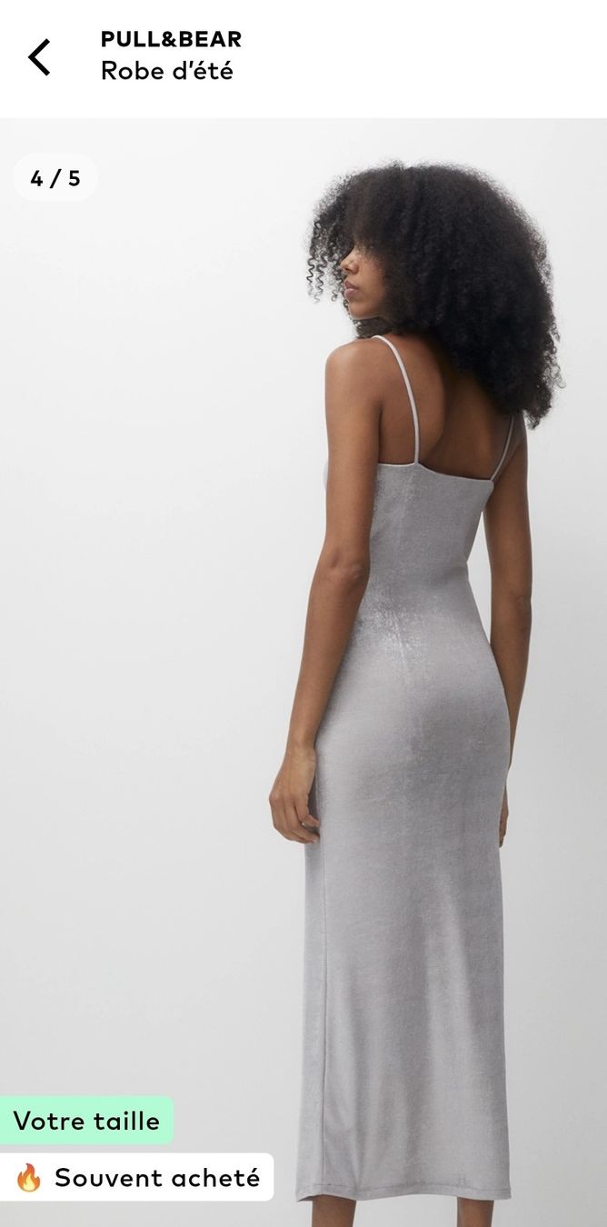 Pull&Bear Kleider: PULL & BEAR. Robe d'été argentée NEUVE Taille S (34/36) – Neu und originalverpackt aus La Chaux-de-Fonds von jen_h95m 6