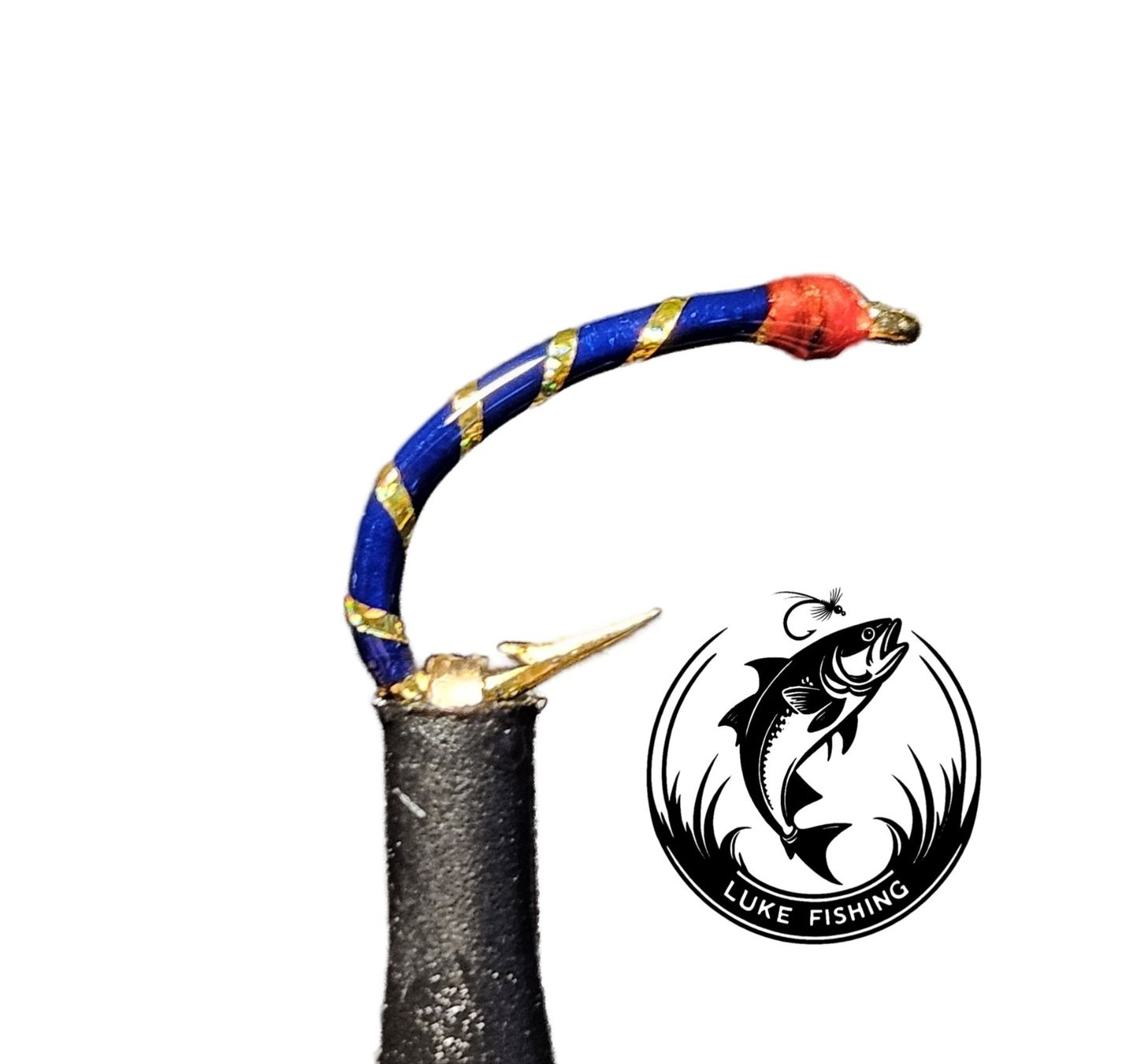 Esche: Hegene/ Gambe mit 5 Nymphen, Blau mit Rotem Köpfchen #14 – Nuovo (secondo la descrizione) da Rothenburg venduto da ocean151 1