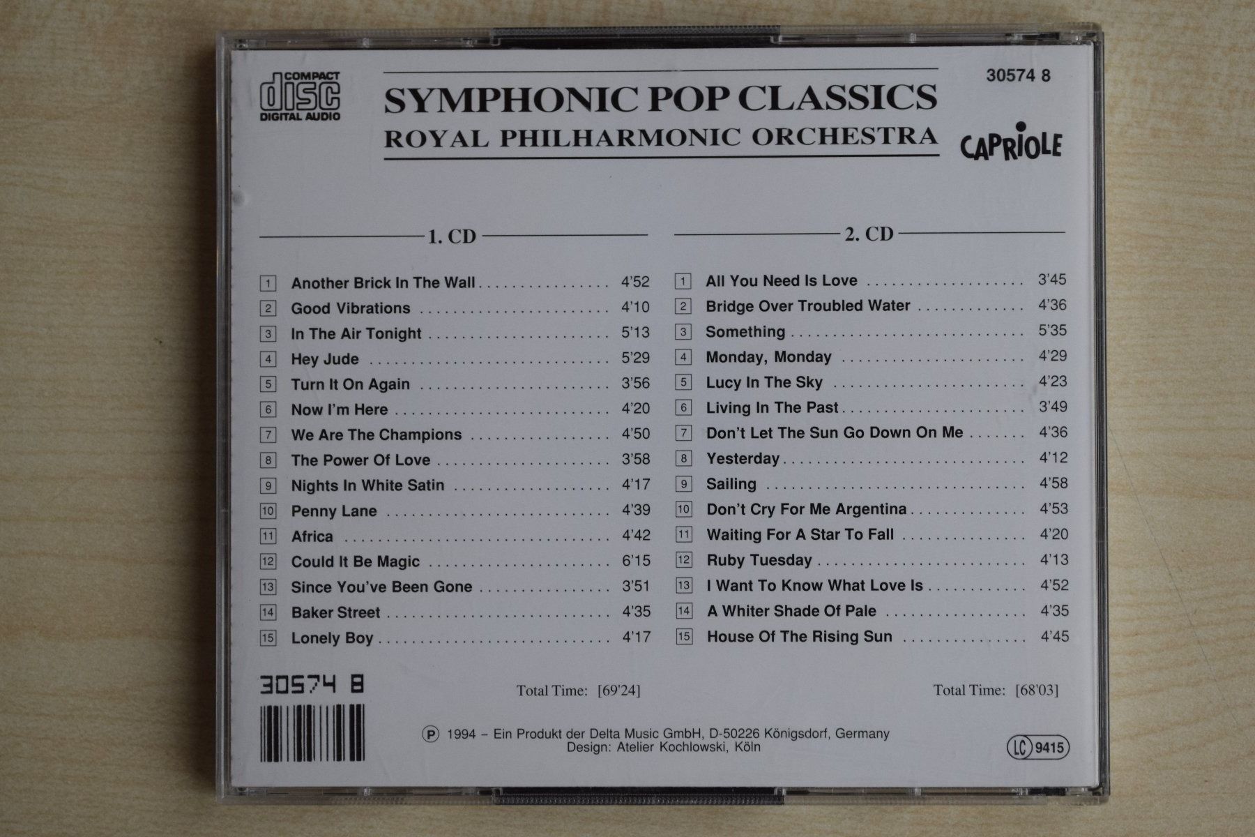 CDs: SYMPHONIC POP CLASSICS/2CDs (630) – D'occasion à Reutigen par DONDON55 1