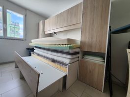 Armoire + 2 Lits escamotable avec matelas Bico à démonter