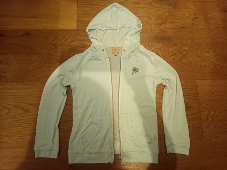 Mintgrünes Jäckchen für Mädchen Gr. 146/152