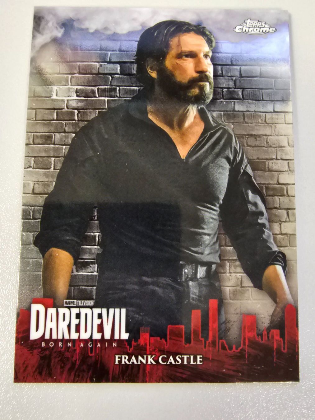 Topps Carte collezionabili: FRANK CASTLE 2025 Topps Chrome Marvel Studios Daredevil – Usato da Arth venduto da BricksCardsCollects