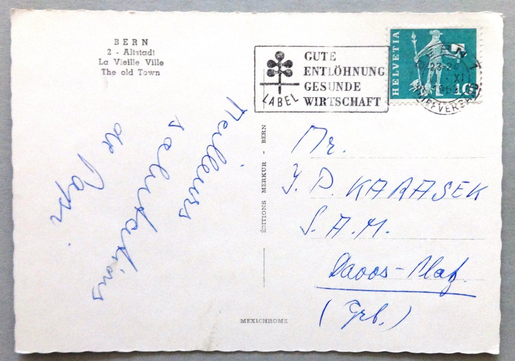 Cartoline postali: Bern - Altstadt – Usato da Fétigny venduto da Billy2miny 1