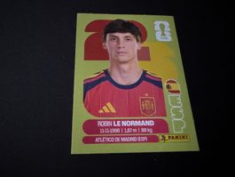 Panini FIFA Fussball WM 2026 Sticker Robin Le Normand ESP 3