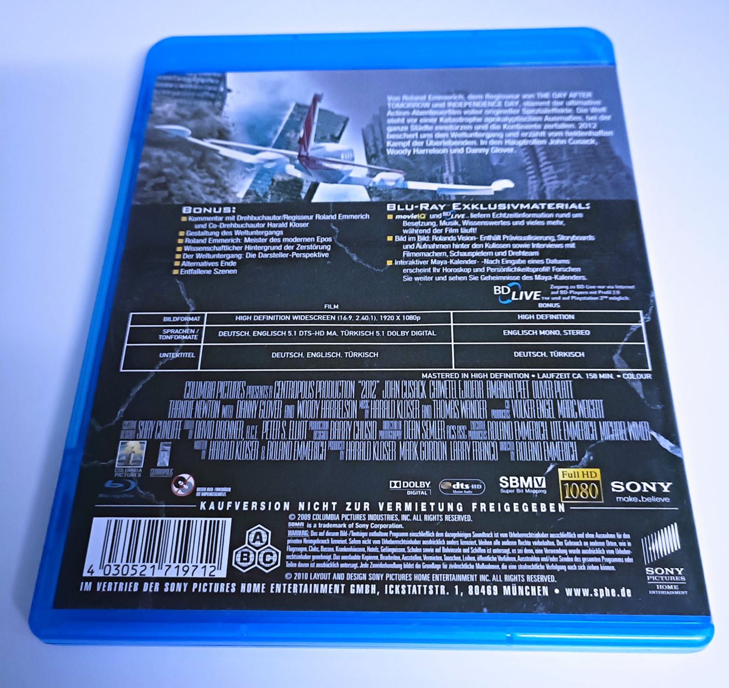 Alle DVDs: 2012 Bluray – Gebraucht aus Köniz von Movieportal007 1