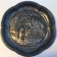 800er Silber Teller Turnfest Luzern 1928