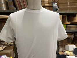 59Stk. neue, weisse T'Shirt 92% BW/ 8%Elastan