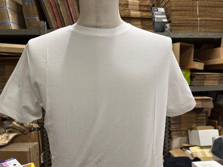 59Stk. neue, weisse T'Shirt 92% BW/ 8%Elastan