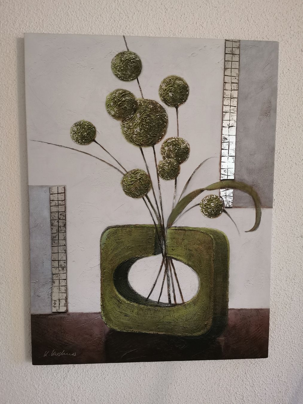 Foto & Immagini: Modernes Bild, Vase mit blumen – Usato da Weiningen ZH venduto da angebot05 4