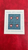 Briefmarkenblock NABA 1971 Basel, neuwertiger Zustand