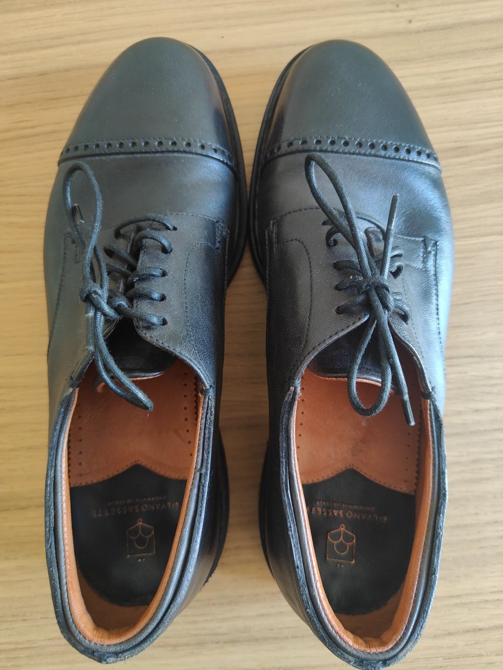 Scarpe da uomo: Silvano Sassetti, leichte Leder Halbschuhe, Gr. 7.5 – Usato da Olten venduto da Gegendiekultur 2