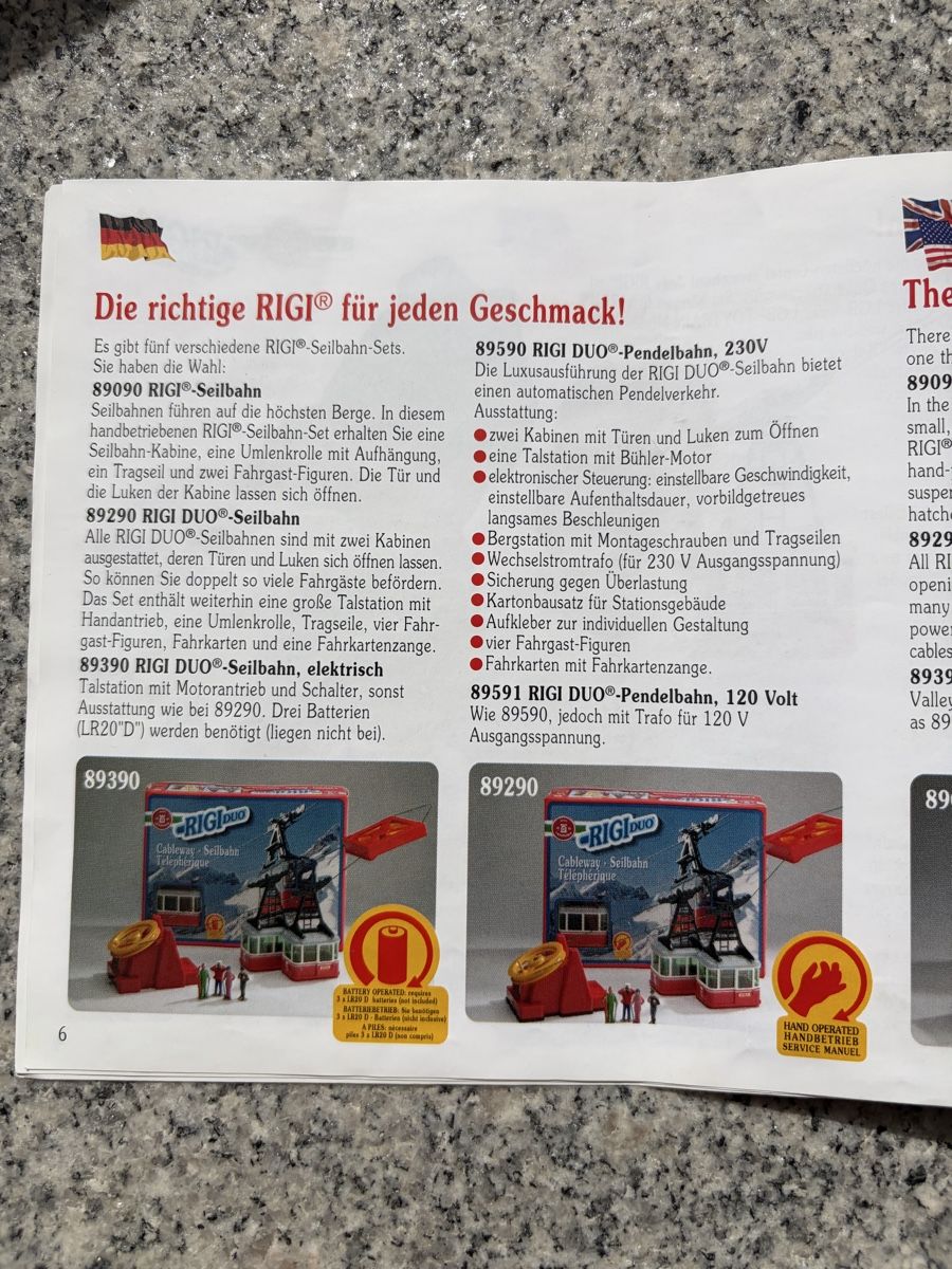 Giocattoli: Spielzeug Seilbahn Rigi Duo – Usato da Rotkreuz venduto da Once0 6