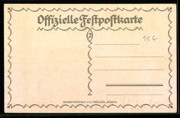 Cartoline postali: Aarau, Eidgenössisches Schützenfest 19 – Usato da Berlin venduto da bartko-reher 1