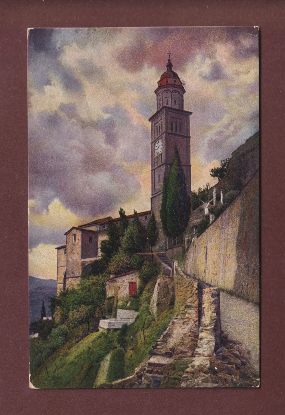 Ansichtskarten: MORCOTE - Chiesa - 1930 – Gebraucht aus Pully von nicecards-shop