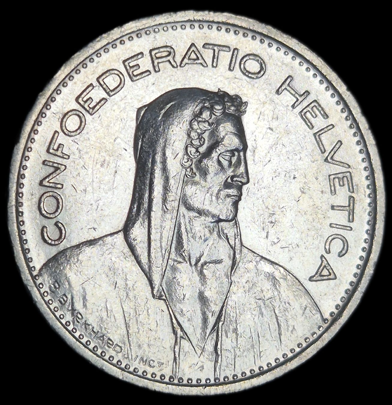 Tutti le monete: Top Silber 5 Franken 1952 Schweiz Vorz. – Usato da Grenchen venduto da Grenchen_Coins 1