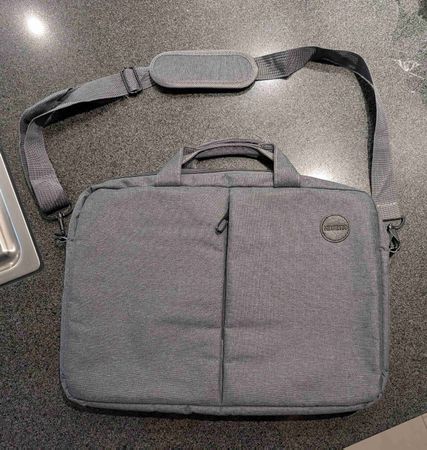 Graue Laptoptasche