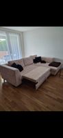 Ecksofa beige mit Schlaffunktion