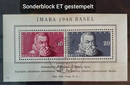4195) W31, Sonderblock IMABA ET gestempelt Kt. 120.-