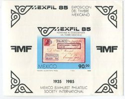 Block "Briefmarkenausstellung". Mexiko.