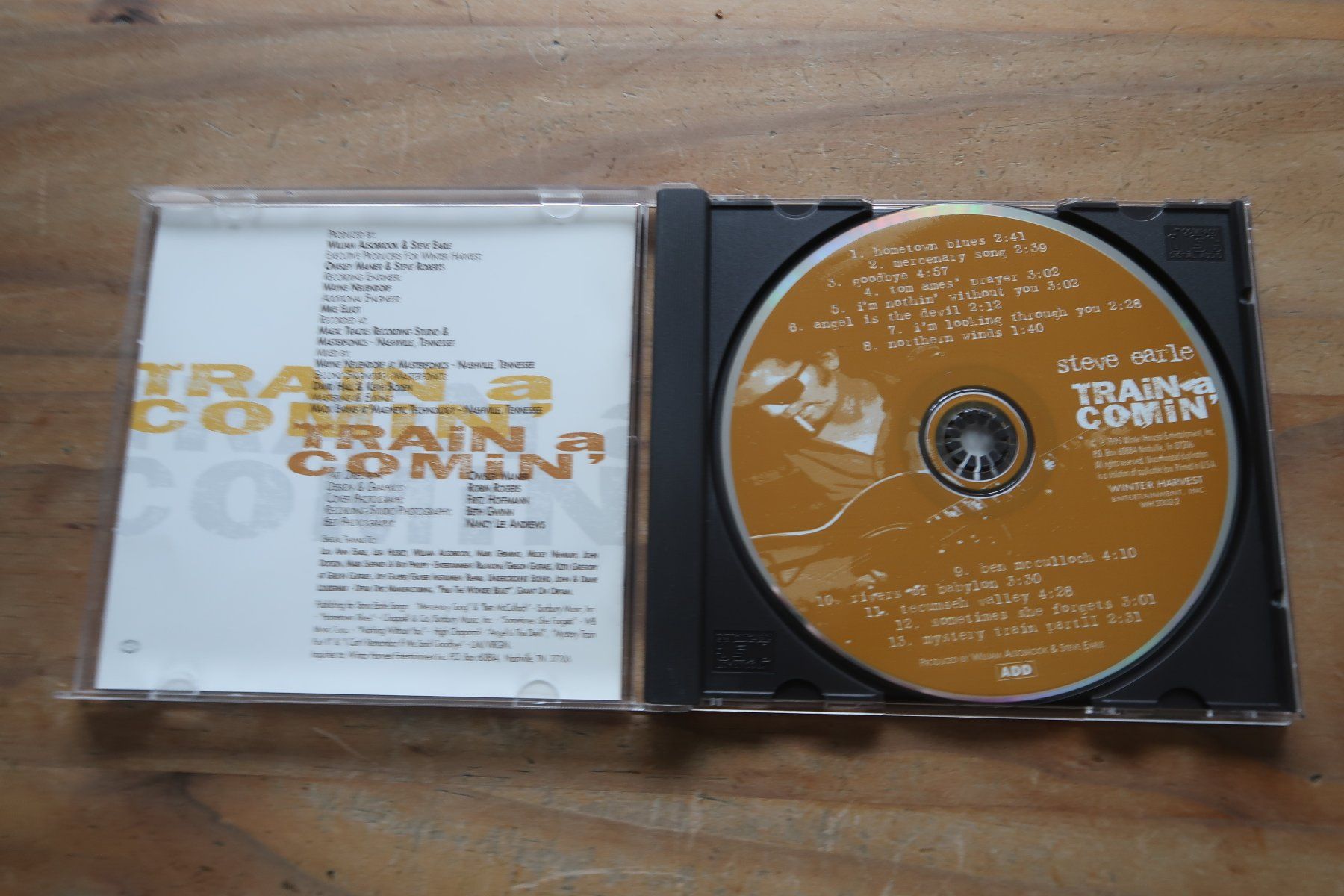 CD: STEVE EARLE - TRAIN A COMIN' - CD – Usato da Basel venduto da Patiscat 3