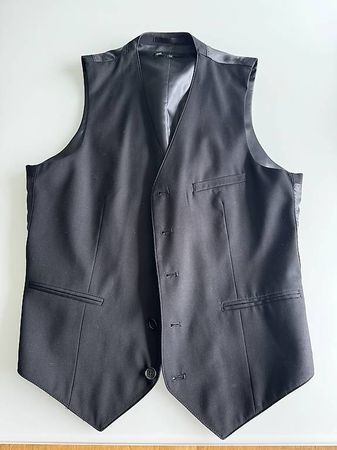 Schwarze Weste Gr. 50, perfekt für Hochzeit!