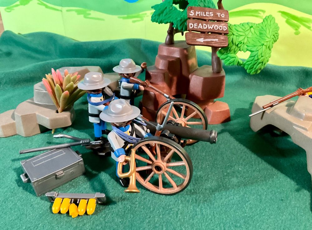 5 X Sud Cavalleria Soldato Butternut Playmobil Per Cavalieri