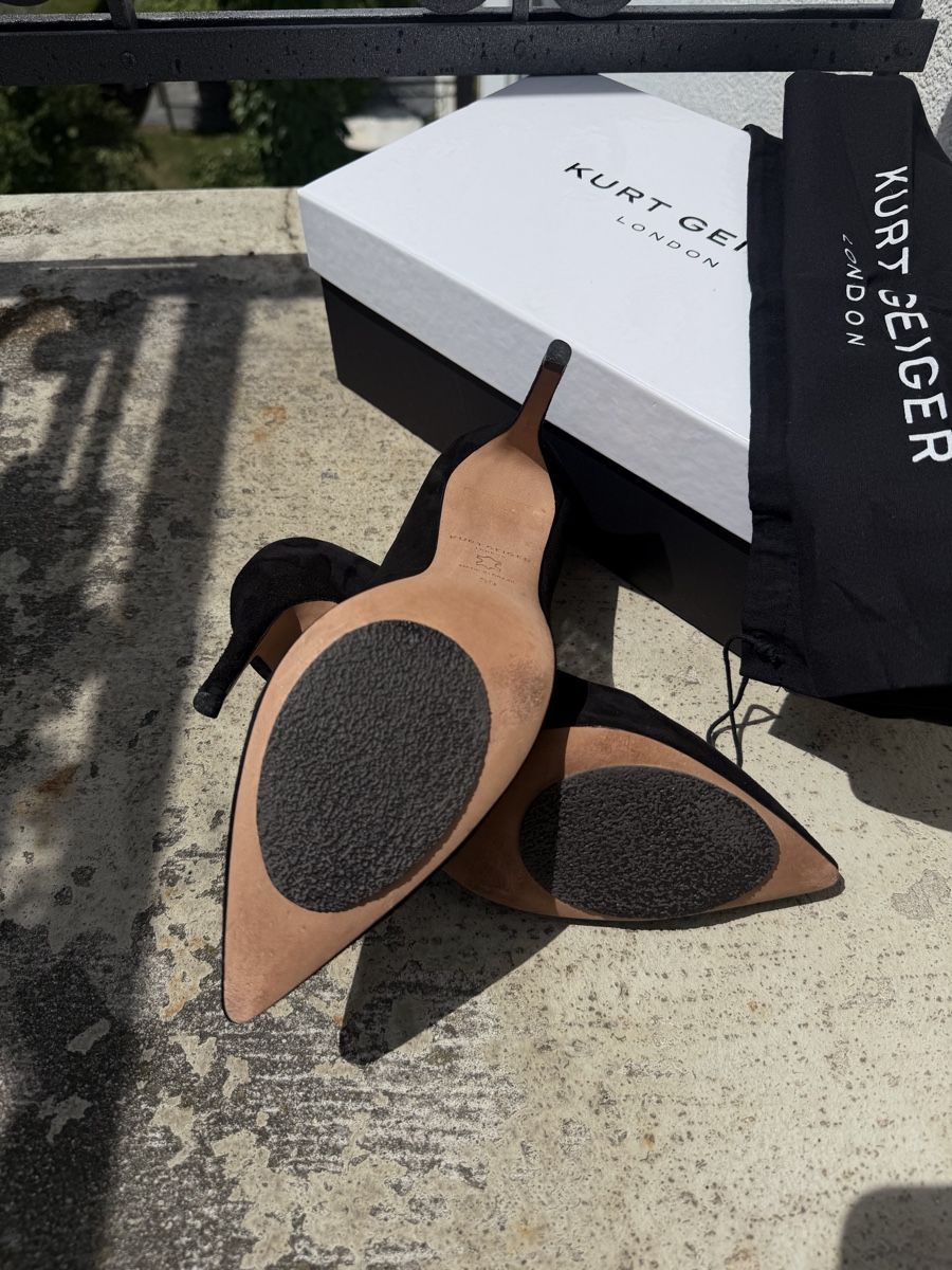 Kurt Geiger Damenschuhe: Kurt Geiger Black Suede High Heels – Neu (gemäss Beschreibung) aus Zürich von agichristine 1