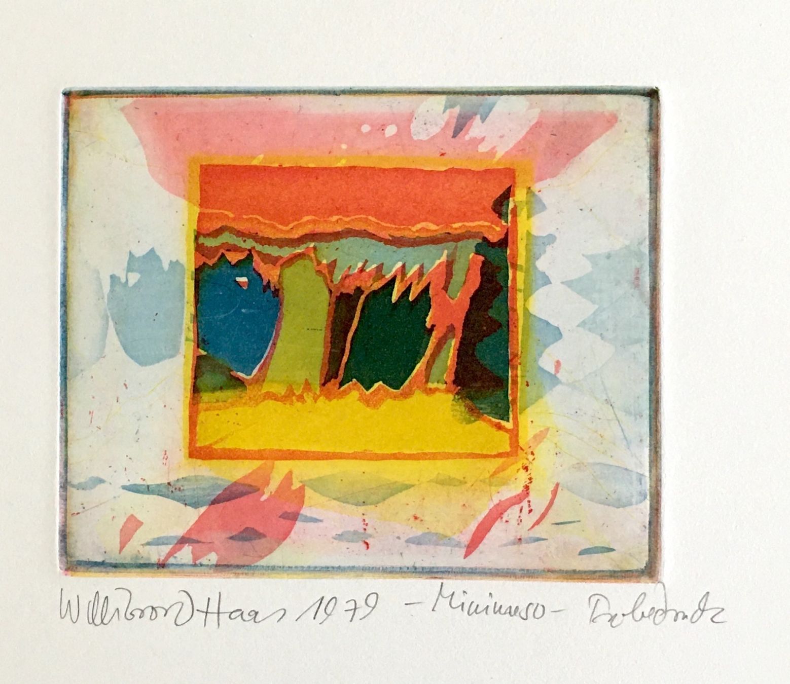 Dipinti: Willibrord Haas     "Minimoso"    Farbradierung – Usato da Nennigkofen venduto da waltraub 2