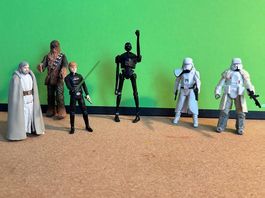 6 Star Wars Figuren
