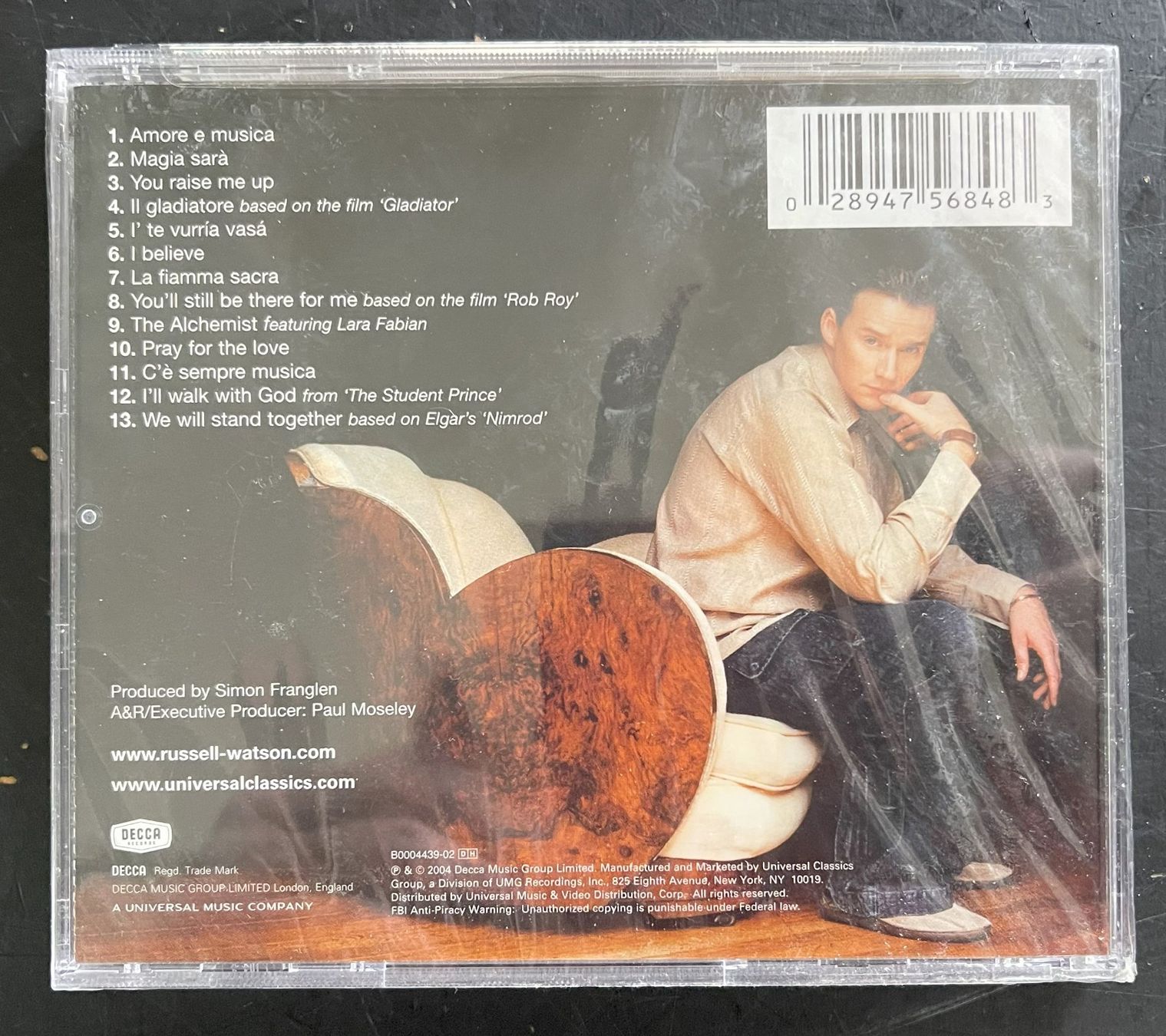CD: AMORE MUSICA CD / Russell Watson - Ungepackt – Nuovo e nell'imballaggio originale da Oftringen venduto da Vucki 1