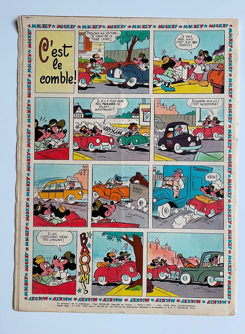 Fumetti: Micky Maus Comic: Le Journal de Mickey No 766 von 1967 – Usato da Baar venduto da bricksandmore 5