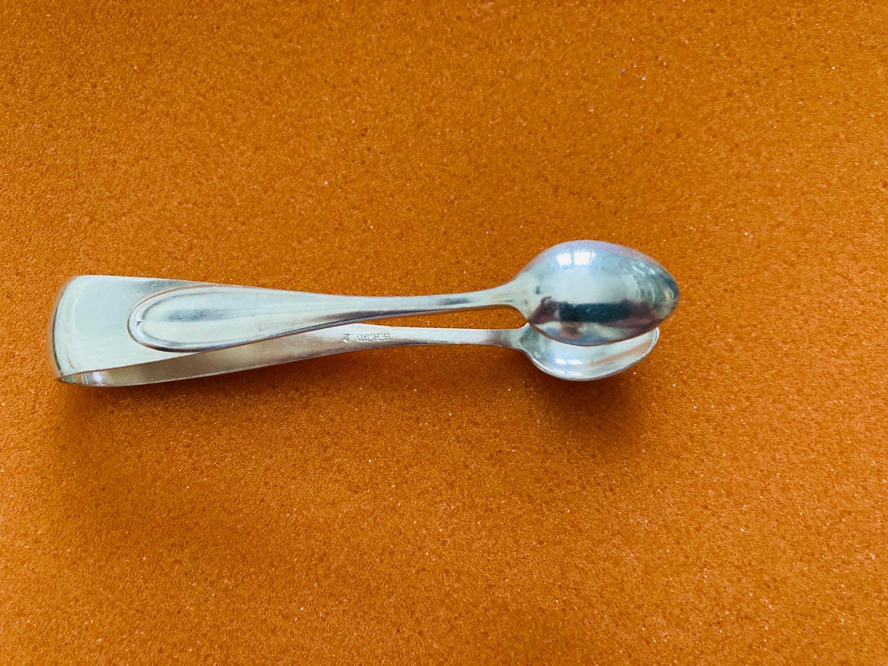 Bestecksets: Alte Zuckerzange, versilbert, punziert – Gebraucht aus Zürich von cornetto55 2