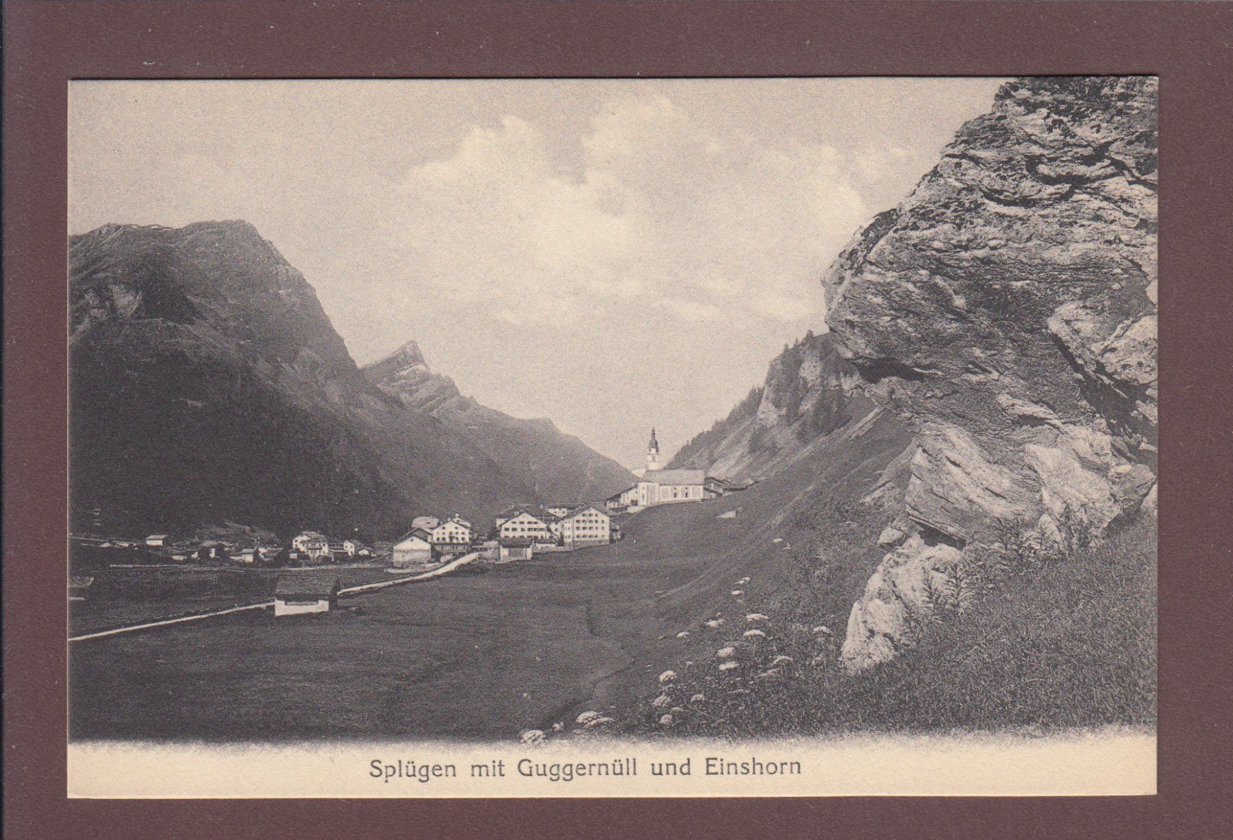 Cartoline postali: SPLÜGEN - Guggernüll - Einshorn – Usato da Pully venduto da nicecards