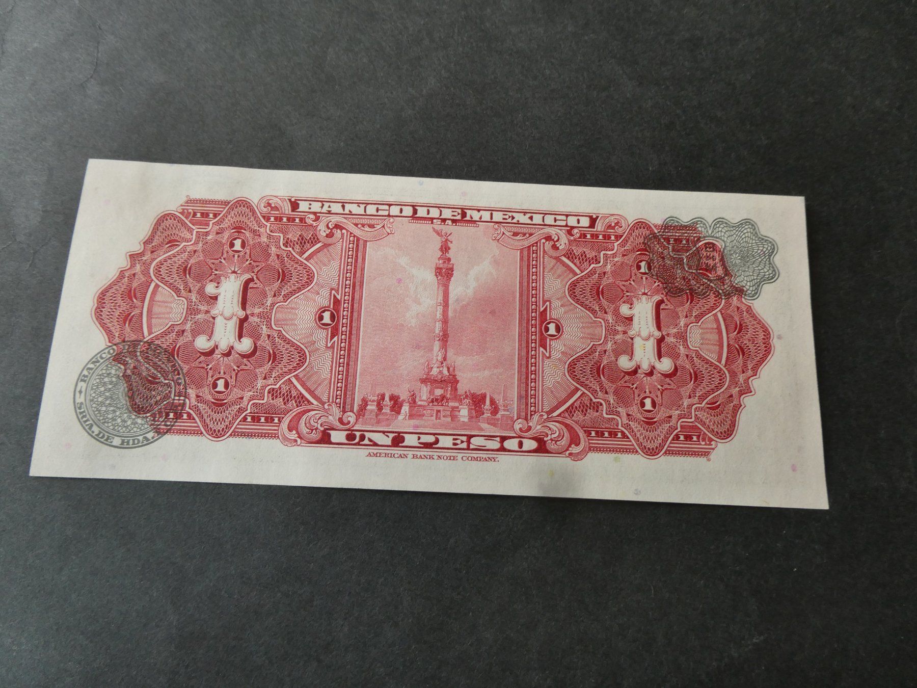 Banconote: Mexiko 1969, 1 Peso - ungefaltet – Usato da Hinterforst venduto da Rohusri 1