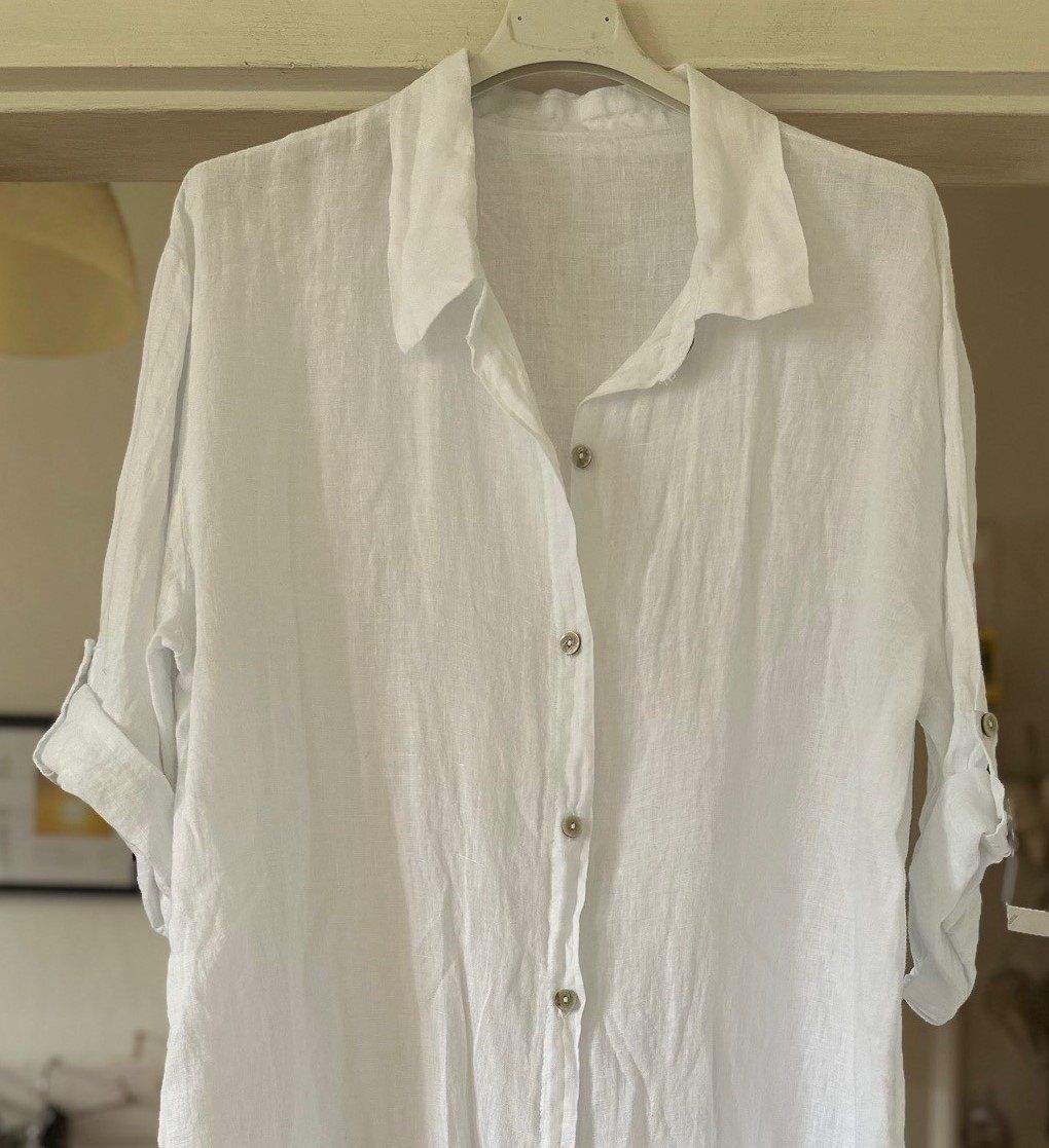 Camicette: LONGUE CHEMISE EN LIN!! M – Nuovo e nell'imballaggio originale da Locarno venduto da NicoNion 3