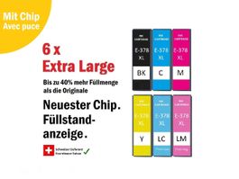 Epson 378 XL - Kompat. Drucker-Patronen Tinten-Patronen (6x)