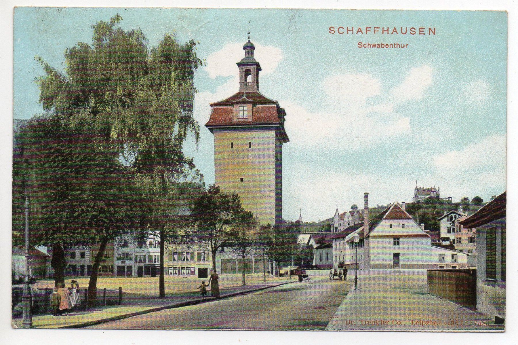 Ansichtskarten: SCHAFFHAUSEN Schwabenthor – Gebraucht aus Jona von philajona