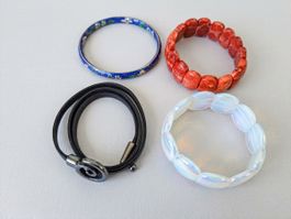Schmuck-Set:4 schöne Damen-Armbänder