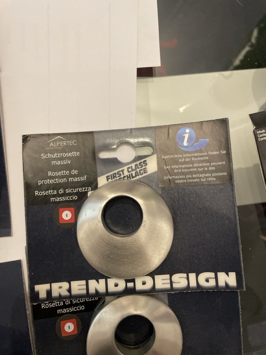Schlösser: Rosette di sicurezza Trend Design Alpertec set porta d'ingre – Neu und originalverpackt aus Flums von mai_9fr6 4