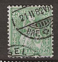 CH049 - Helvetia assise no 49 obl.