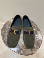 Mokassins von Tod‘s Gr. 44, Dunkelgrün, Wildleder, NEU!!!