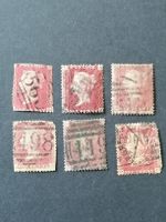 6mal One Penny red 1856-78