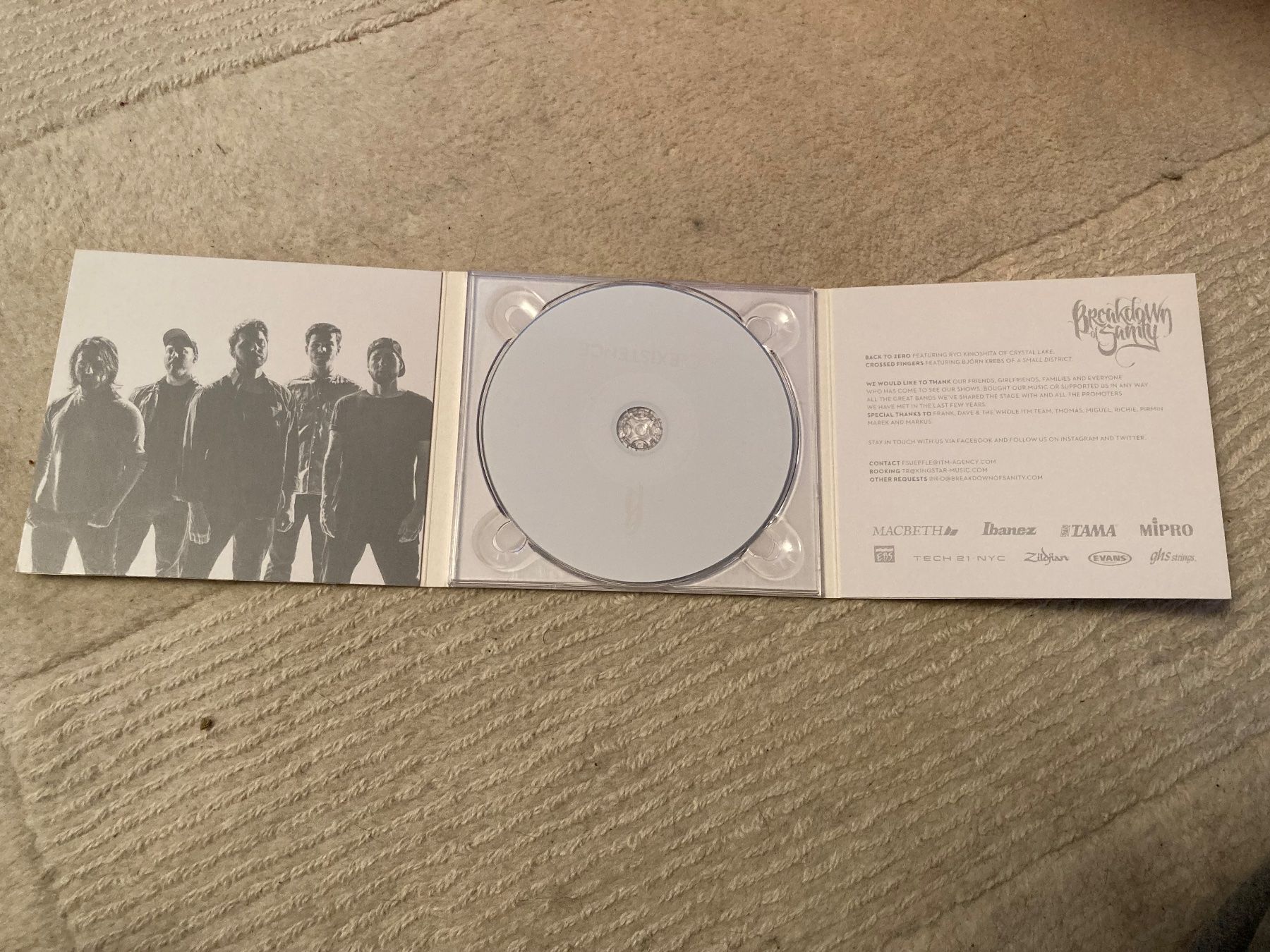CD: Breakdown Of Sanity - Coexistence CD 2016 – Usato da Wagenhausen venduto da Novafreund283 1