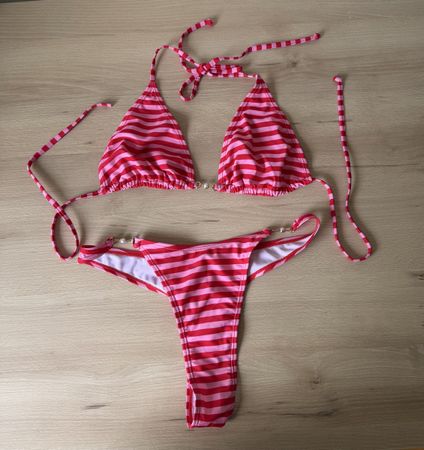 PINK STRIPED BIKINI