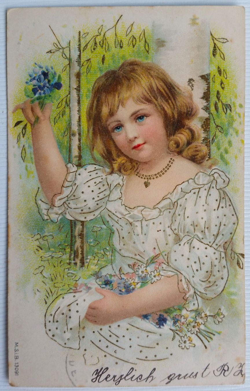 Cartoline postali: AK von 1905: Kindergruss – Usato da Oberriet SG venduto da Krishna108